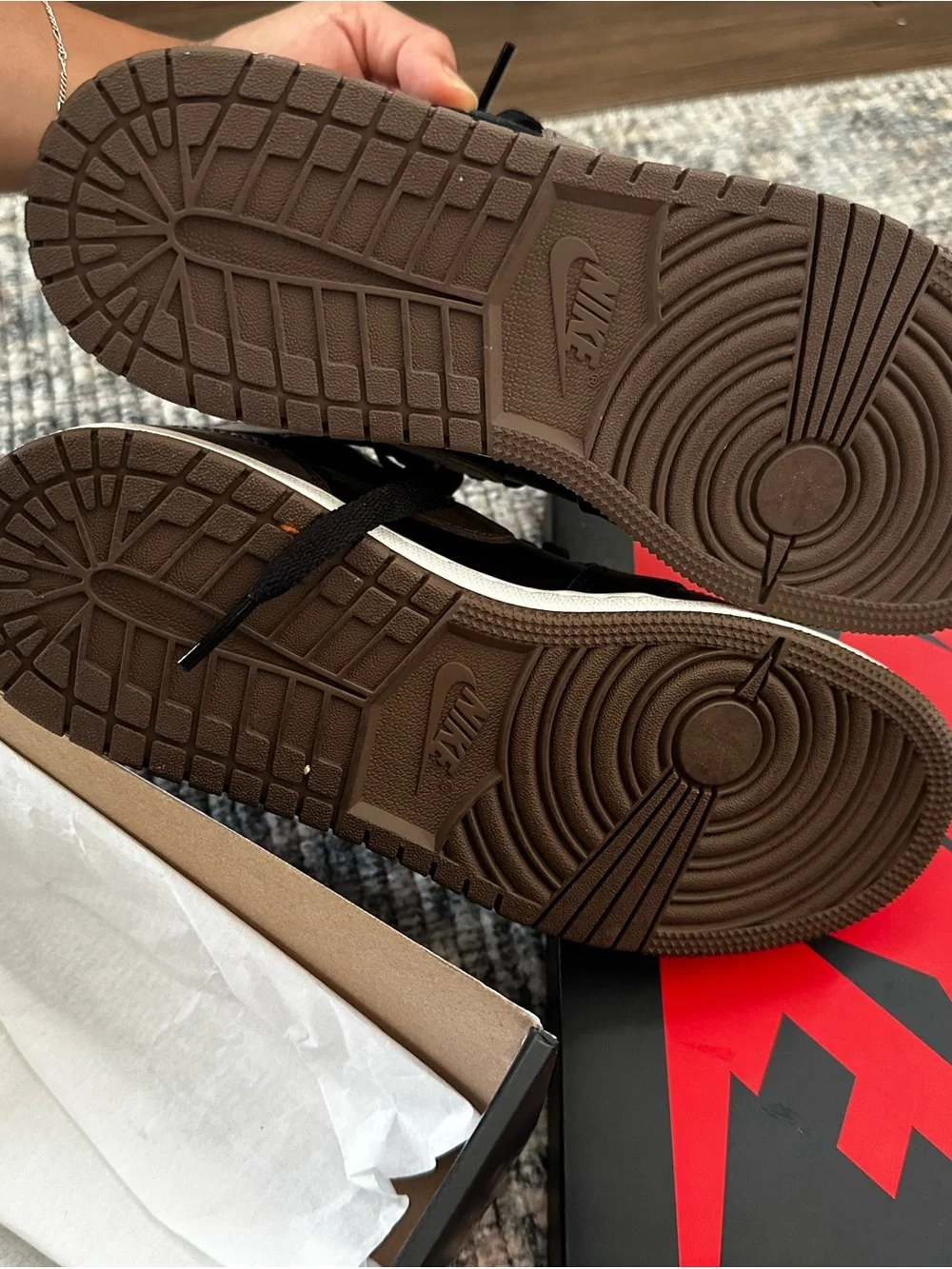 Nike Air Jordan 1 Mid — Black & Brown Sneakers